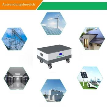5KWh, 10 kWh, 48V / 51,2V 100Ah 200Ah Speicher stapelbar PV Solar Akku LiFePO4 Lithium für Deye, Growatt, SMA etc.